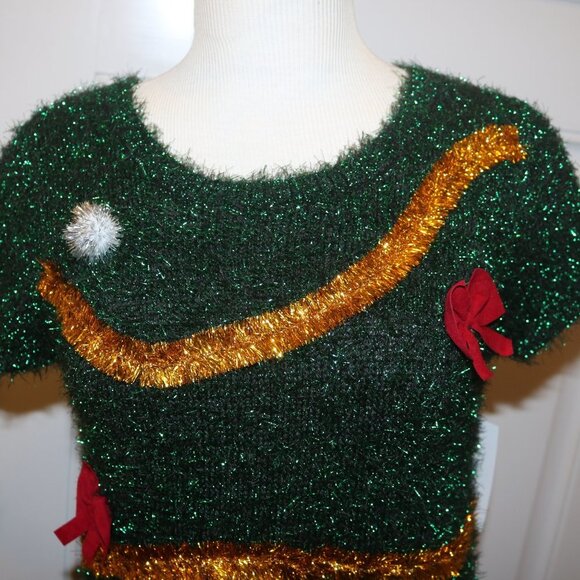 Kohls celebrate together Christmas tree sweater dress new with tags - Picture 2 of 8